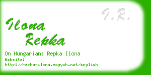 ilona repka business card